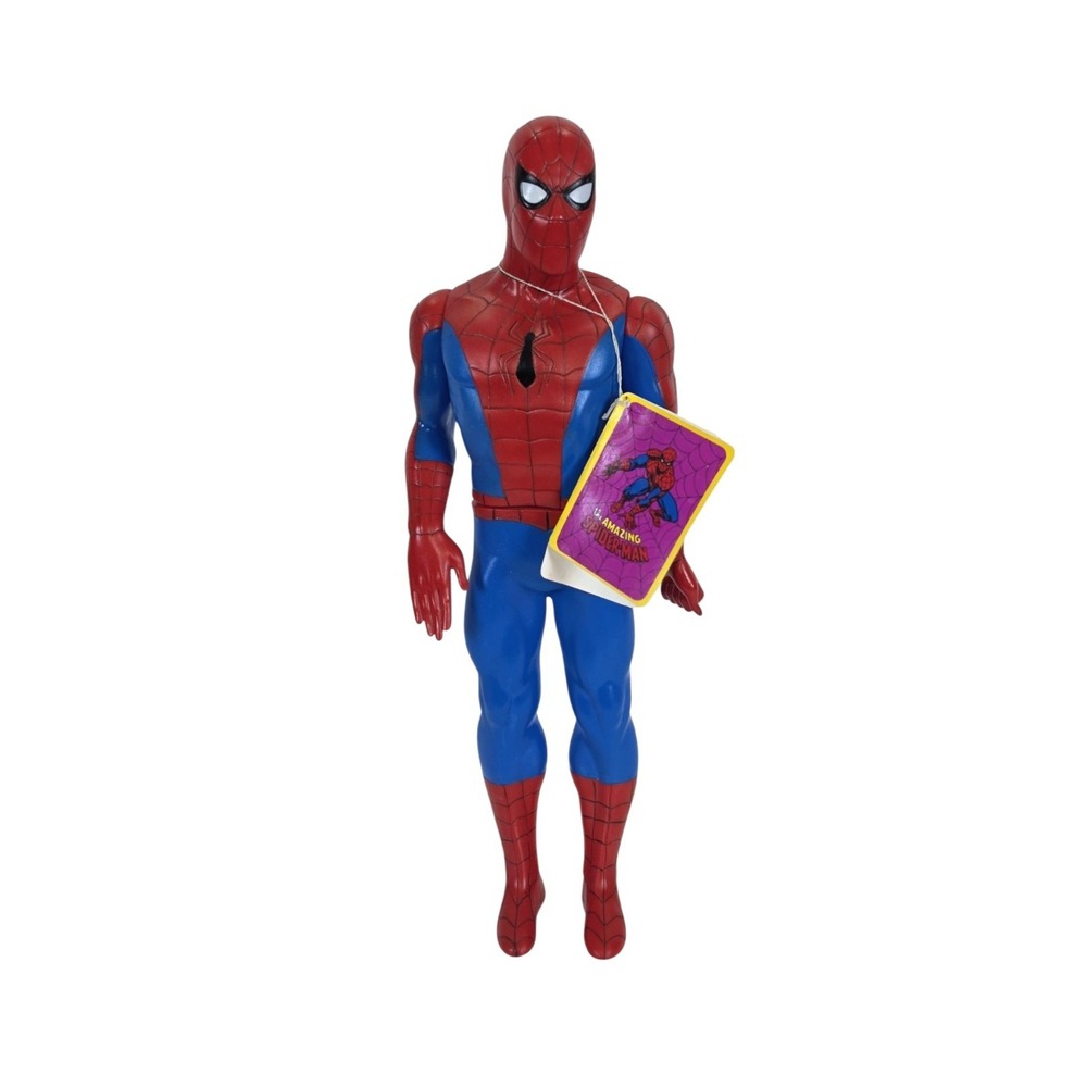 Vintage 1990 Hamilton Gifts Marvel Presents Spider-Man 14" Vinyl Figure Tag...